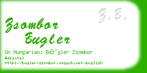 zsombor bugler business card